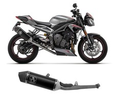 Exhaust Muffler Arrow Veloce Black Aluminum TRIUMPH STREET TRIPLE 765 2020 2024