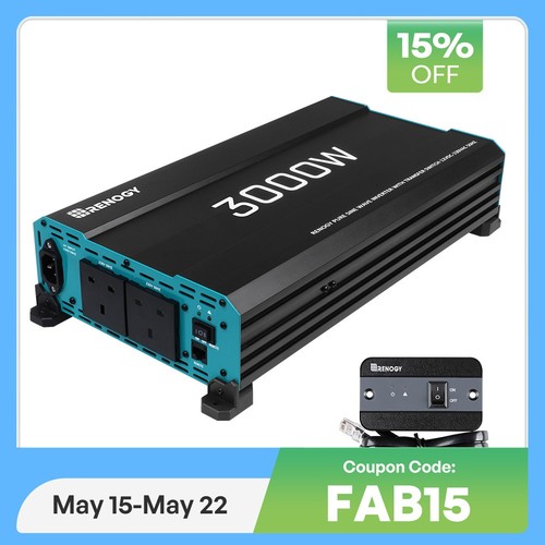 Renogy 3000w 12v pure sine - 12v,