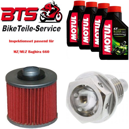 Set oil filter drain plug - 4l,