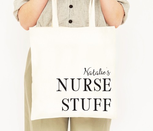 Personalised nurse tote - personalised,