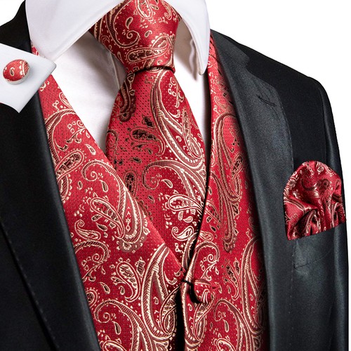 Mens waistcoat paisley floral - paisley,