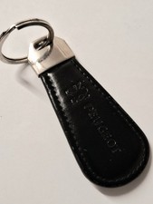 GENUINE OFFICIAL PEUGEOT LEATHER AND METAL KEYRING FOB. 208 108 PUG.