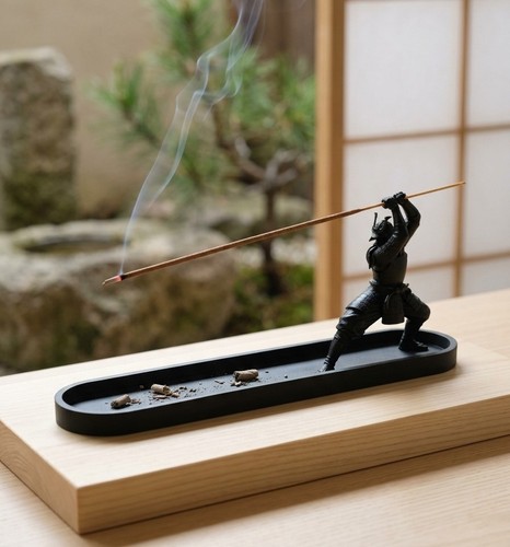 Incense samurai ornament - incense,