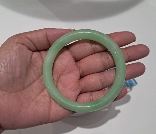 Jade stone bangle bracelet - ,