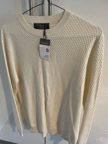 Mens size small cream textured - size,