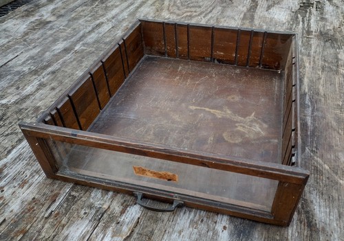 Antique salvage drawer glass - ,