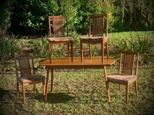 Mid Century David Joel Birds Eye Maple Dining Table And G Plan Dining Chairs