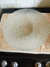 Beautiful Large Bubble Affect Glass Fruit Bowl