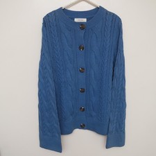 M&S Per Una Blue Ladies Cable