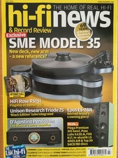 HI-FI NEWS SME MODEL 35  HIFI ROSE RS151  UNISON TRIODE 25  ROGERS LS3/5A £4.99