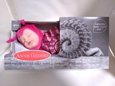 Anne Geddes Baby Snail Red/Pink Bean Filled Soft Body Doll in Box 9”, brand new