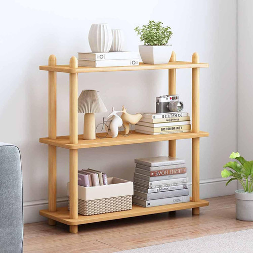 Tier wooden shelf bookcase - wooden,