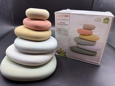 Little town wooden stacking - little,