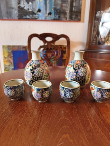 Arita imari porcelain sake - porcelain,
