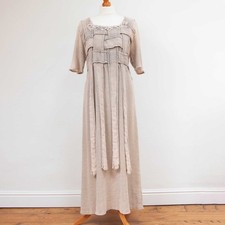 Ann Balon XL Long Knit / Crochet Dress Boho Mother of the Bride Wedding Occasion