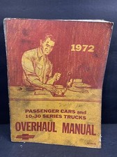 VTG 1972 CHEVROLET ST 333-72 PASSENGER CARS 10-30 SERIES TRUCK OVERHAUL MANUAL