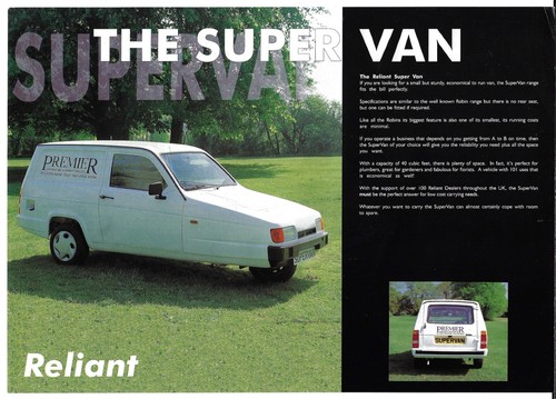 Reliant robin super van mid - robin,
