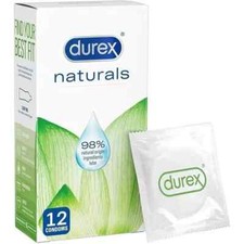 12 - 24 - 36 - 48 - 60 Durex Natural Condoms - Expires 02/2026 - Reduced price