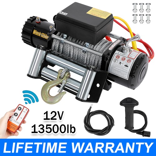 Electric winch 12v - electric, 13500lb