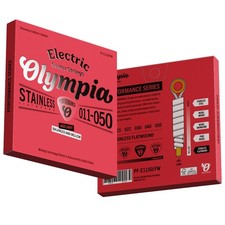 🎸Electric Guitar Strings Flatwound 11-50 – Olympia Stainless Steel Jazz Light**