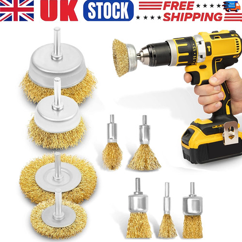 9pcs wire brush set rotary - 9pcs,