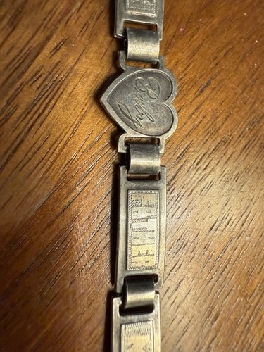 Vintage 1940s engraved link - 1940s,