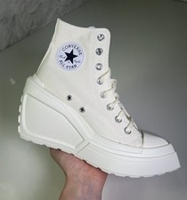 Converse Chuck 70 De Luxe Wedge Heel Women’s UK 5 EU 37.5 White BRAND NEW
