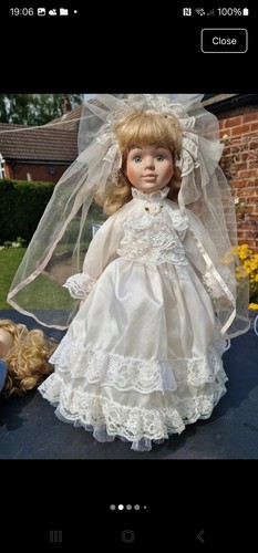 Vintage doll bride - doll, size