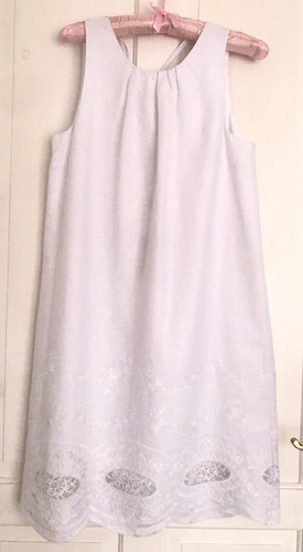 Next dress white linen blend - dress,