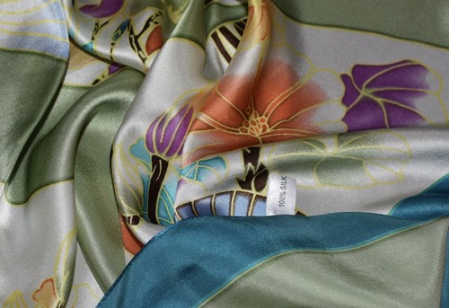 Silk scarf hangzhou vintage - silk, scarf;