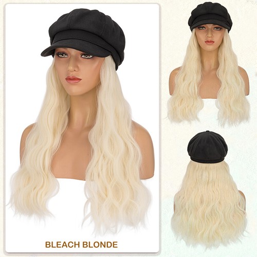 Women curly wavy wig beret - women,