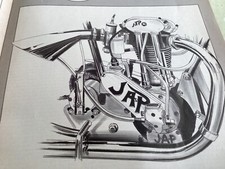 J.A.P. SPEEDWAY PERIOD 1985 MOTORCYCLE ARTICLE.
