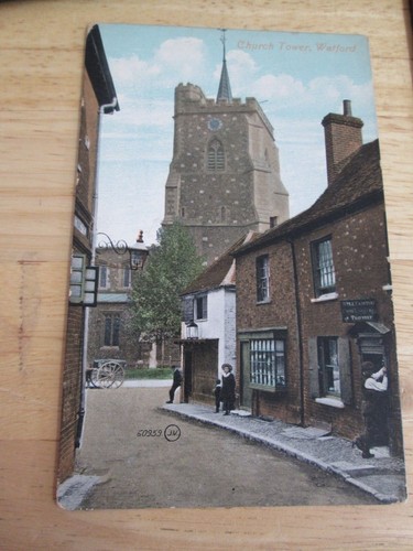 Postcard church tower - postcard,