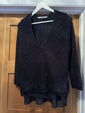 Zara Black Sequin Jumper