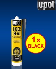 UPOL Tiger Seal Black 310ml PU Adhesive Sealant Car Body Panel Bond Paintable