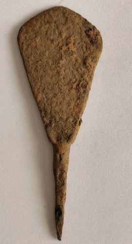 Ancient roman iron arrowhead - roman,