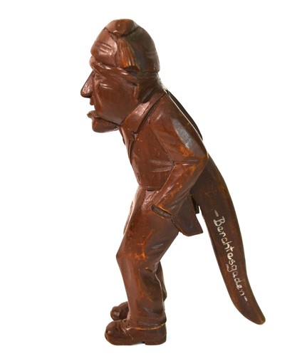 Vintage hand carved nutcracker - carved,