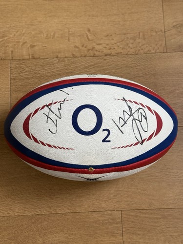 England rugby ball signed - rugby,