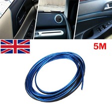 5M Blue Car Styling Strips Trim Interior Door Sticker Moulding Line Brand New UK