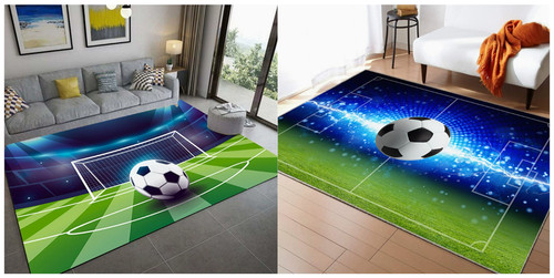 Football field crystal velvet - football,