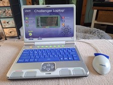 VTech Challenger Laptop - children's fun laptop age 4+ - blue with mouse