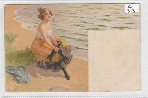 Glamour seaside woman - ,