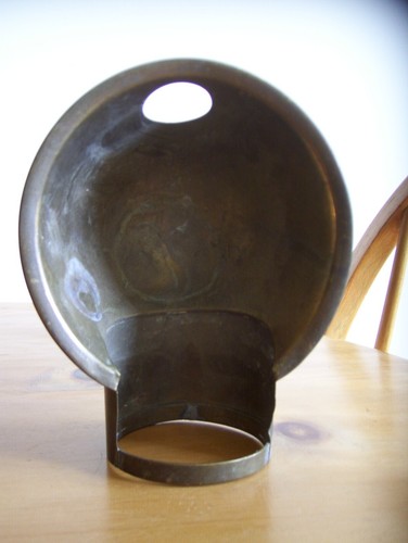 Brass oil lamp shade - shade, for