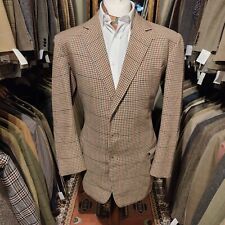 Vintage Mens 42L Tweed 1950s Tailor Made Check Suit Jacket Blazer Dogtooth 