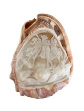 Antique hand carved - carved, conch