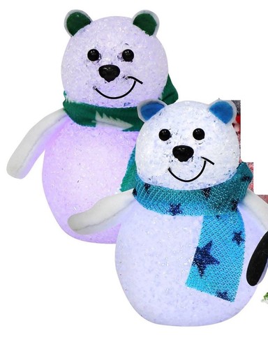 Led polar bears lights - 2x,