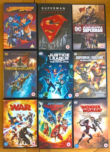 Animated movie dvd - 9x, set