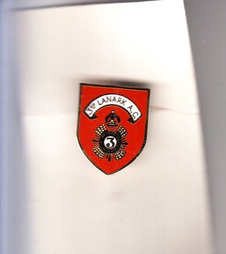 Third lanark enamel - enamel, badge