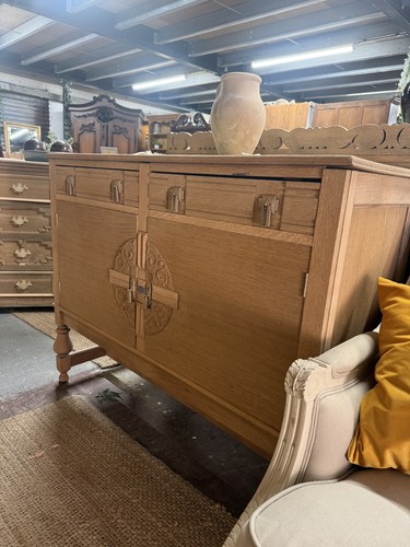 Stripped art deco sideboard - deco,