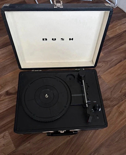 Bush black suitcase turntable - bush,